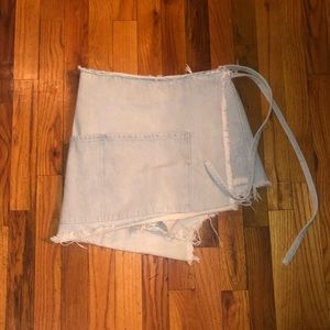 Sandy Liang denim apron skirt